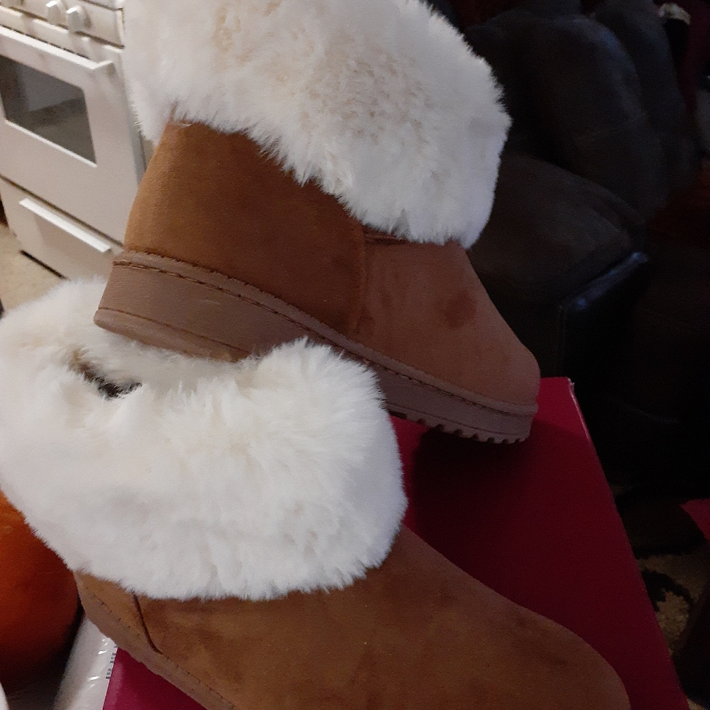 Boots faux fur cuff